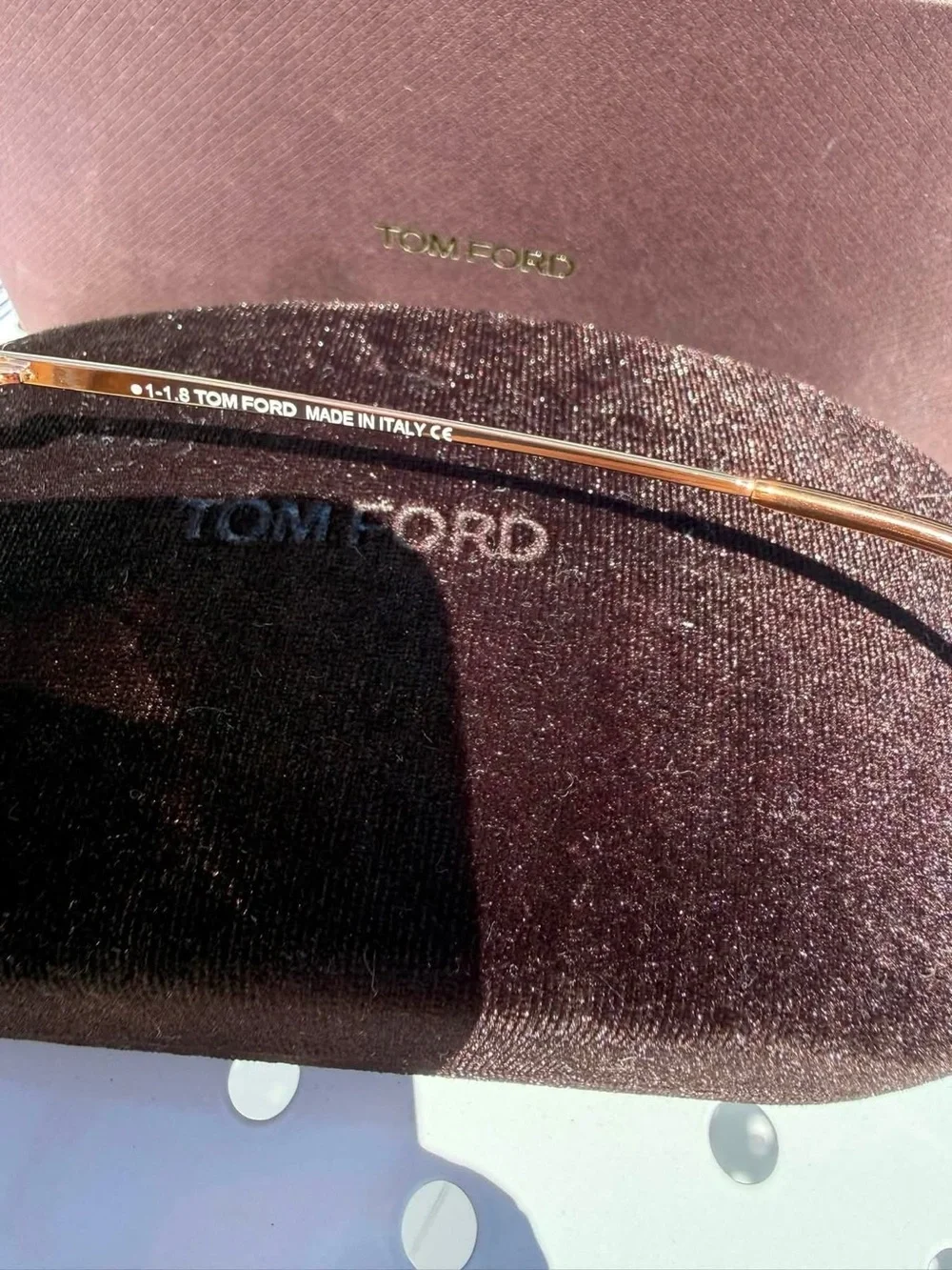 Tom Ford Women's Collette Brown Gradient Aviator Sunglasses NEW